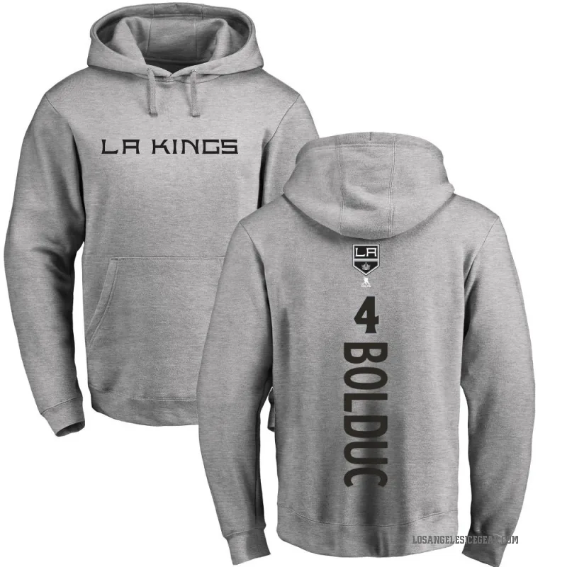 Samuel Bolduc Men's Los Angeles Kings Branded Ash Backer Pullover Hoodie