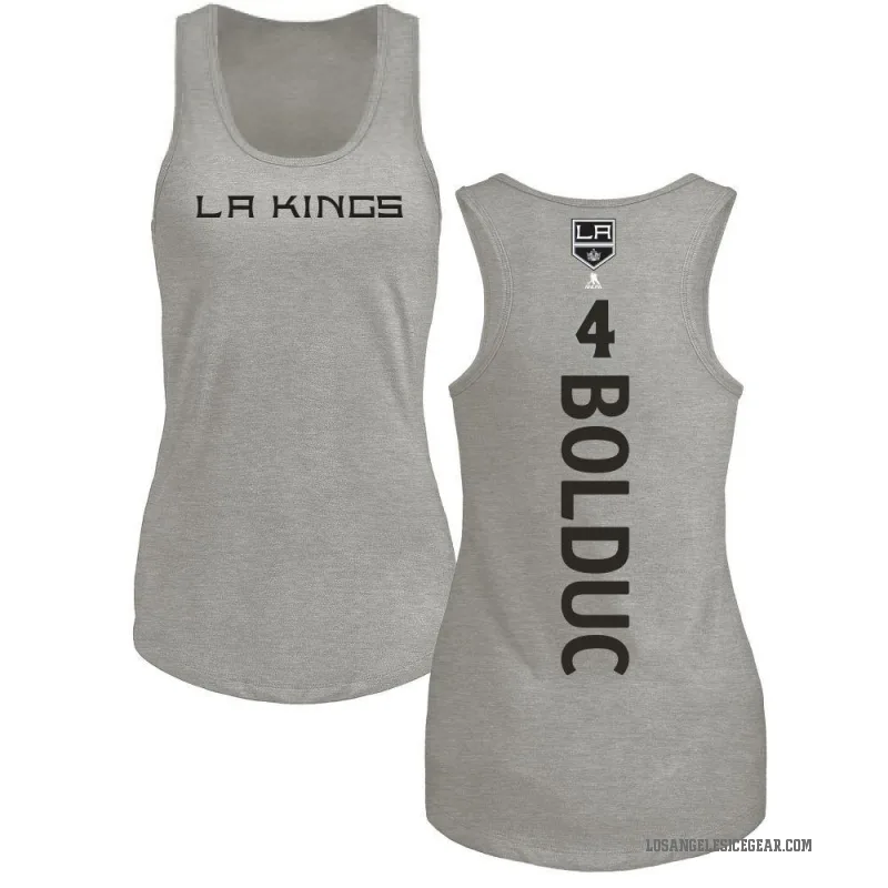 Samuel Bolduc Women's Ash Los Angeles Kings Backer Tank Top -