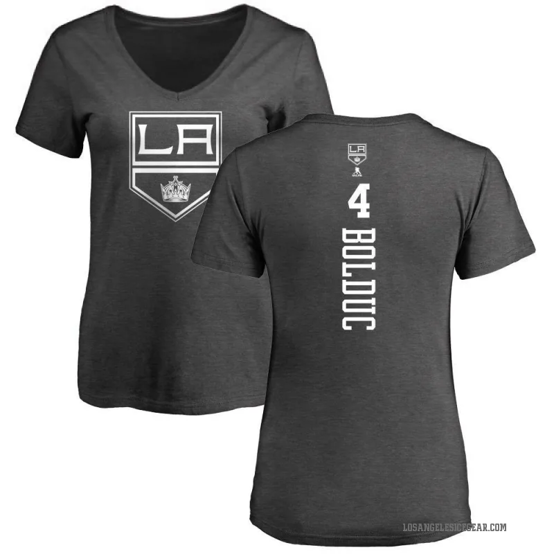 Samuel Bolduc Women's Charcoal Los Angeles Kings One Color Backer T-Shirt -