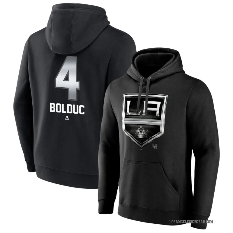 Samuel Bolduc Youth Black Los Angeles Kings Branded Midnight Mascot Logo Pullover Hoodie