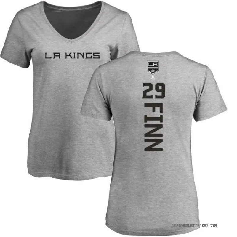 Steven Finn Women's Ash Los Angeles Kings Backer T-Shirt -