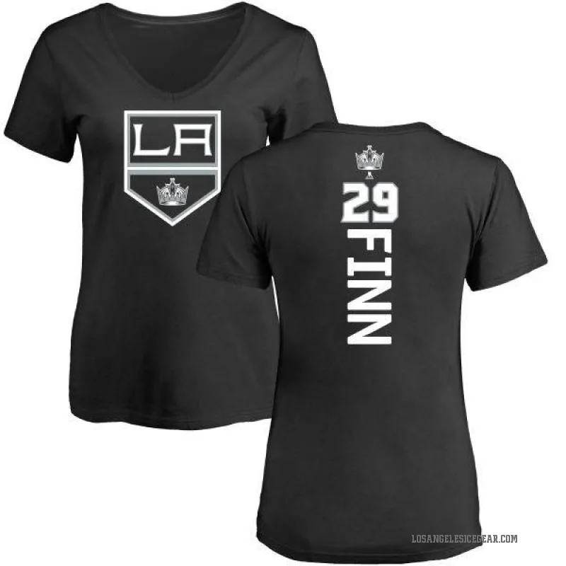 Steven Finn Women's Black Los Angeles Kings Backer T-Shirt -