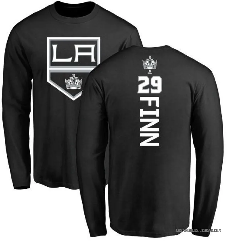 Steven Finn Youth Black Los Angeles Kings Backer Long Sleeve T-Shirt -