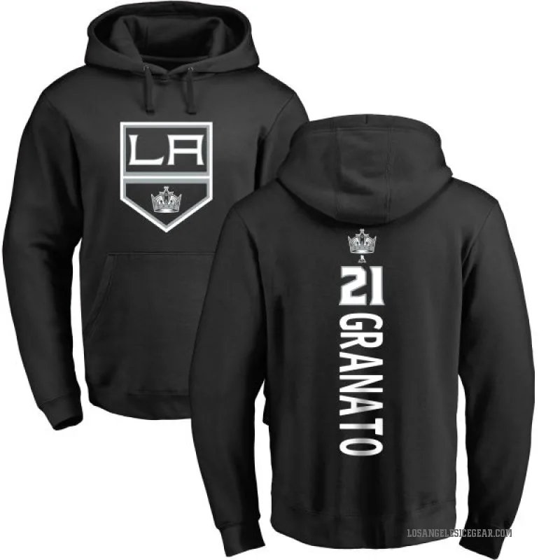 Tony Granato Men's Black Los Angeles Kings Branded Backer Pullover Hoodie