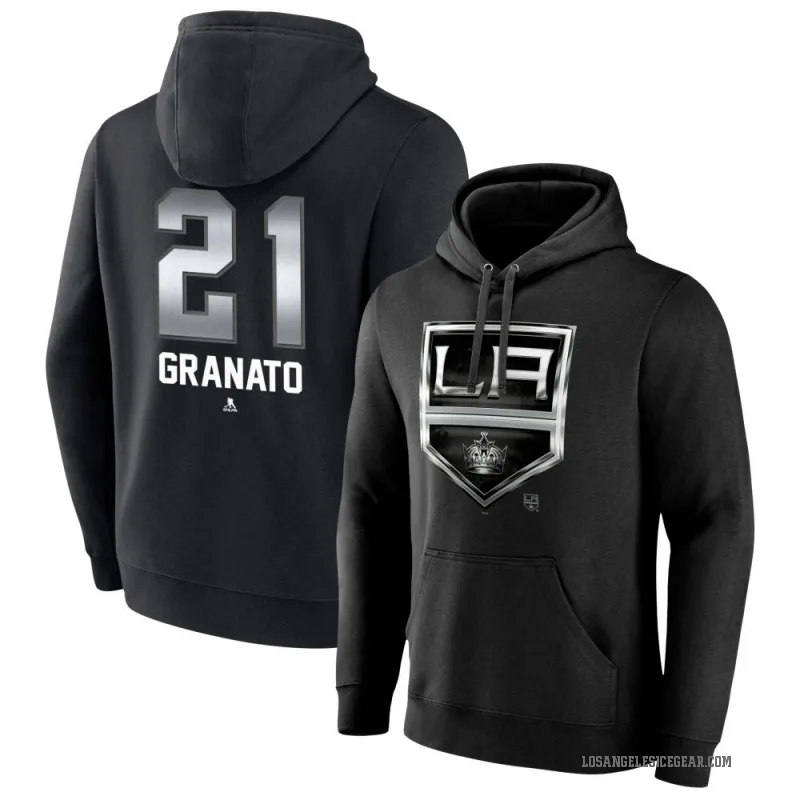 Tony Granato Youth Black Los Angeles Kings Branded Midnight Mascot Logo Pullover Hoodie