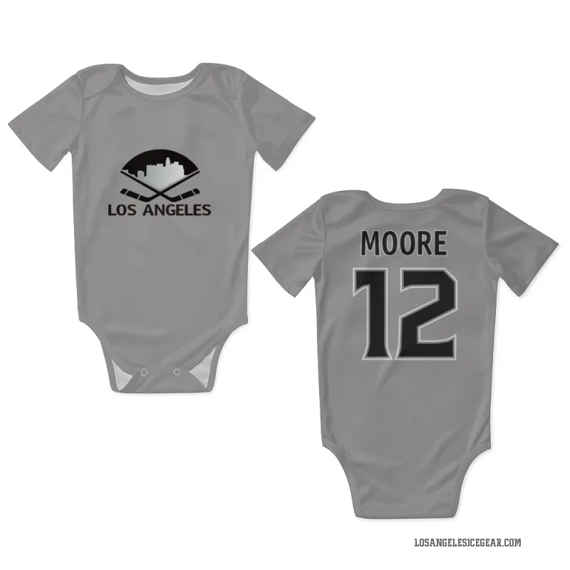 Trevor Moore  Gray Los Angeles Kings  Newborn & Infant Bodysuit