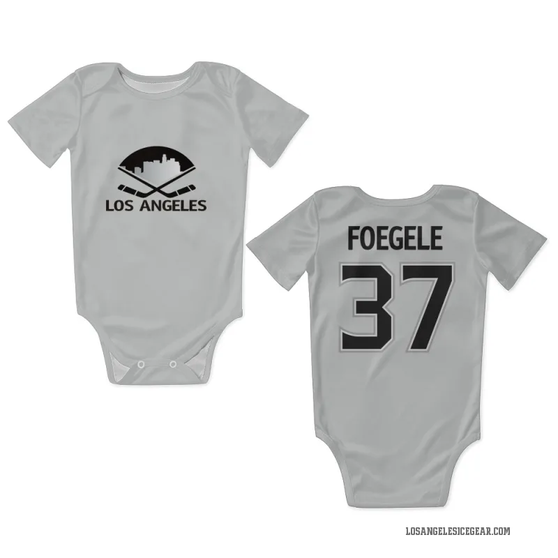 Warren Foegele  White Los Angeles Kings  Newborn & Infant Bodysuit