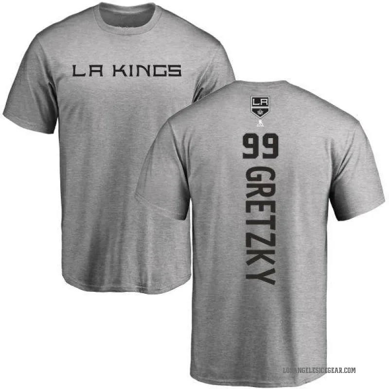 Wayne Gretzky Men's Ash Los Angeles Kings Backer T-Shirt -