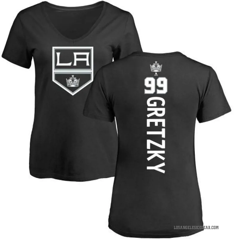 Wayne Gretzky Women's Black Los Angeles Kings Backer T-Shirt -